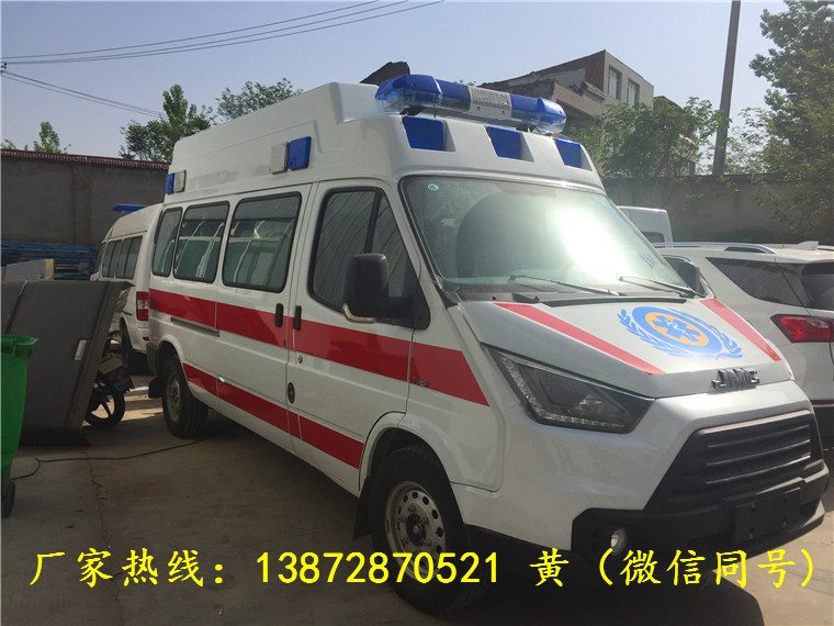 国六江铃特顺长轴中顶监护型救护车